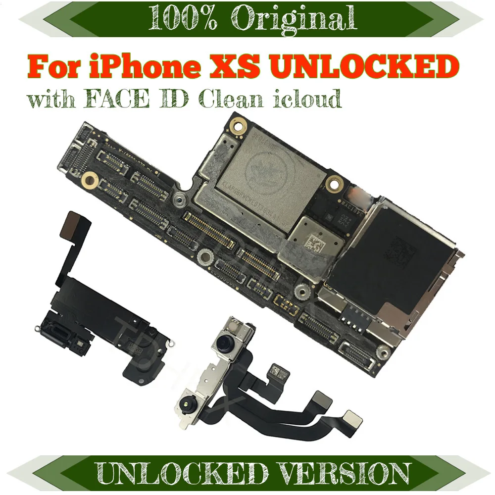 Материнская плата для iPhone XS Clean iCloud 64 Гб материнская с системой 256 ГБ логическая 512