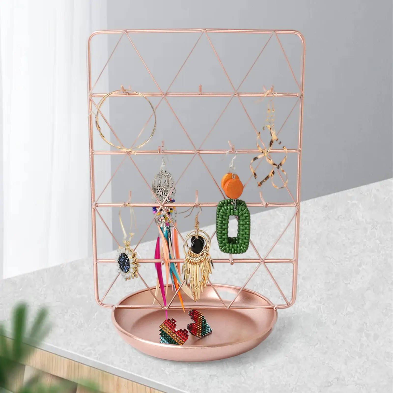 

Jewelry Display Multiple Hook Holder Organizer for Bracelet Necklace Rings