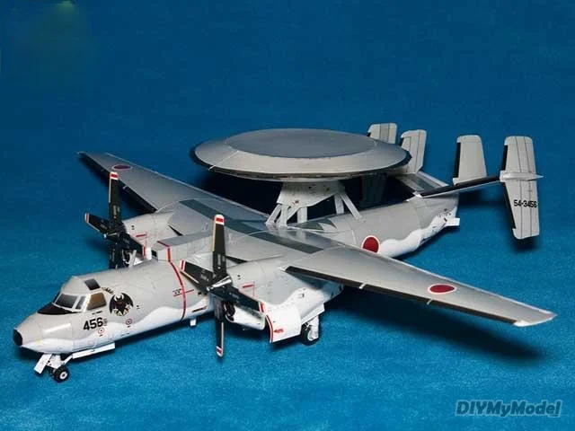 DIYMyModeI E-2C Hawkeye раннее предупреждение самолёт DIY Набор бумажных моделей ручной