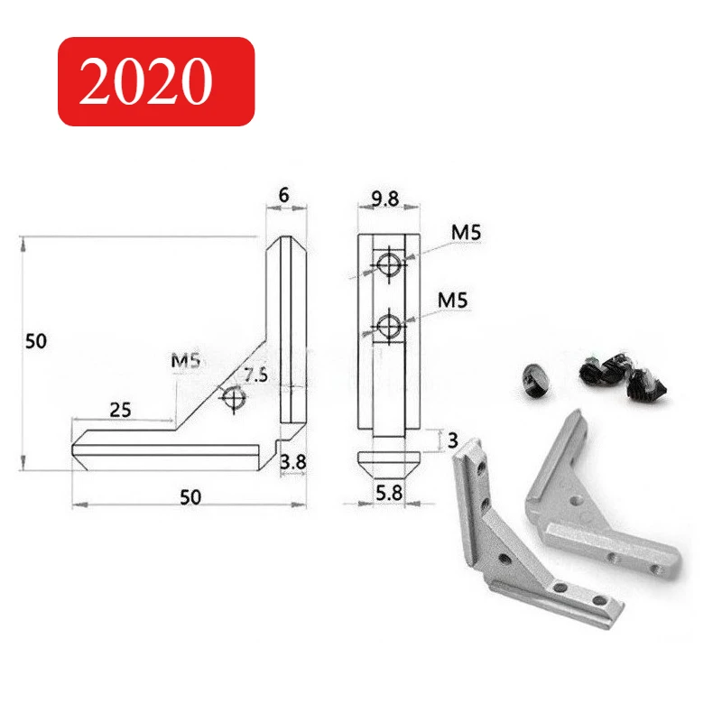 

Угловой кронштейн-профиль 3030 4040