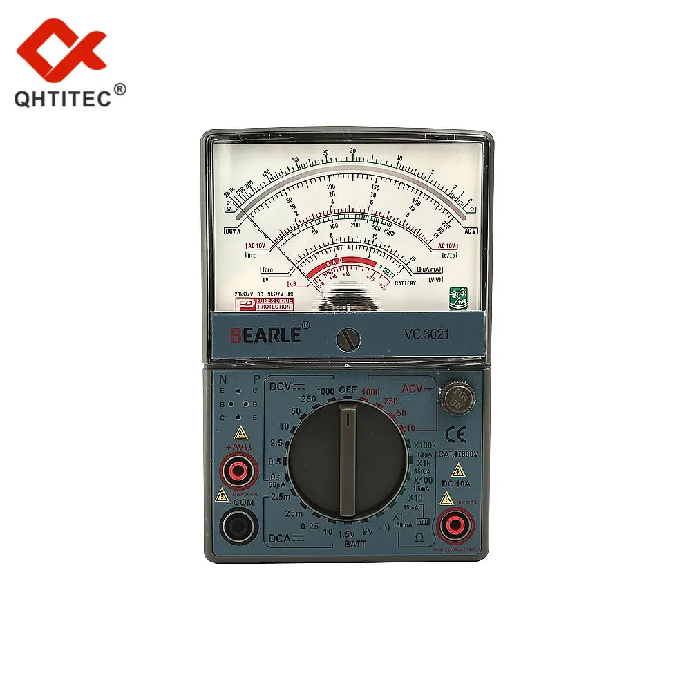 Мультиметр-указка QHTITEC 3021 AC/DC 1000V 10A Амперметр Вольтметр 3 в 1 автомобильные