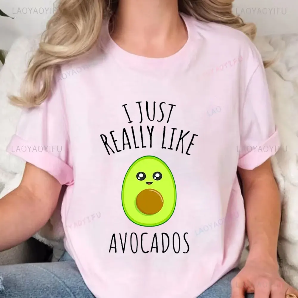 Kawaii авокадо одежда для пар в корейском стиле уличная свободная эстетичная