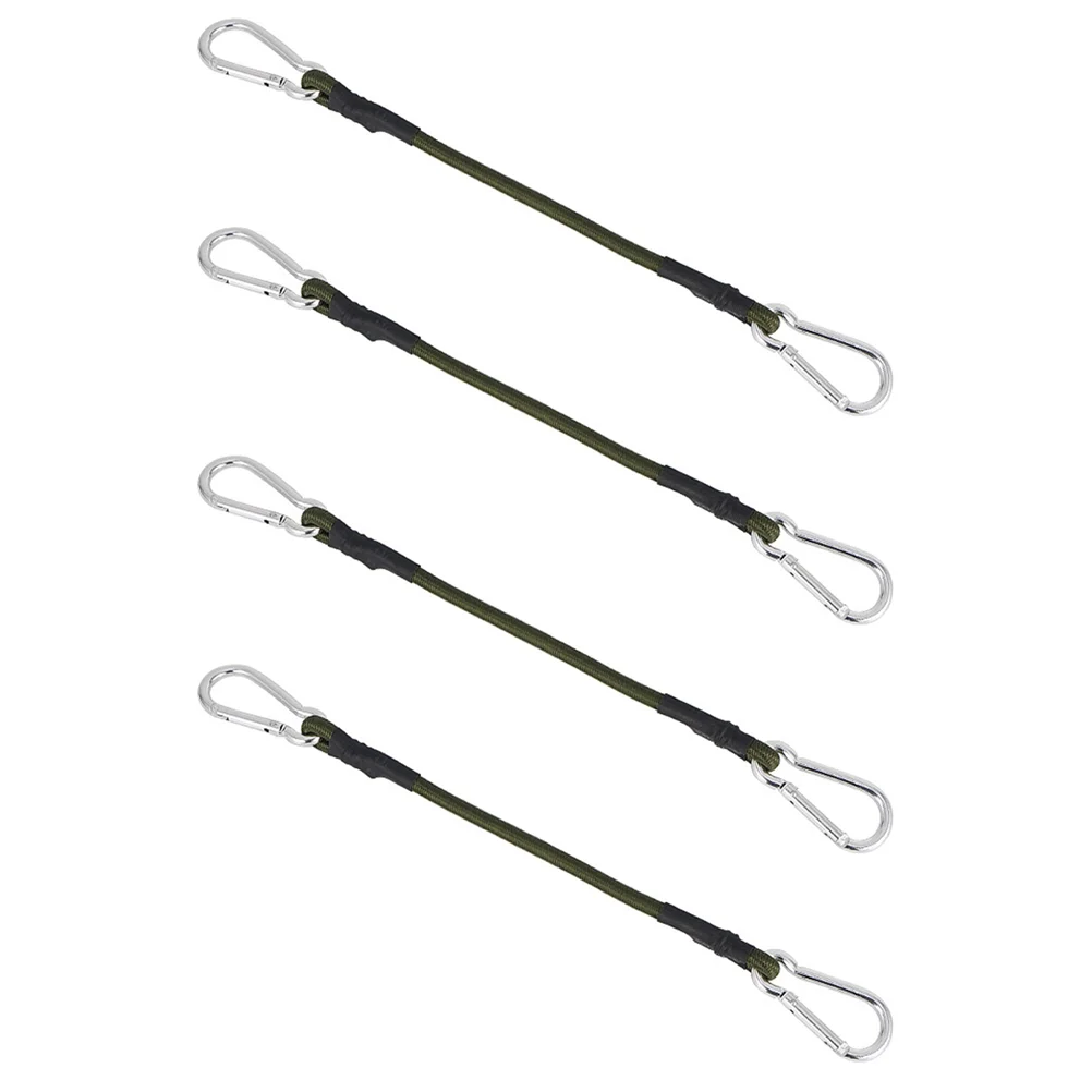 

Bungeecord Hooks Cords Straps Luggage Elastic Rope Duty Carabiner Heavy Tie Strap Clotheslinecamping Ties Down Marine Coated