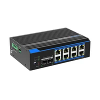 industrial 8 port full gigabit poe switch dc12v dc48v input and voltage booster poe supply for solar power system or vehicle