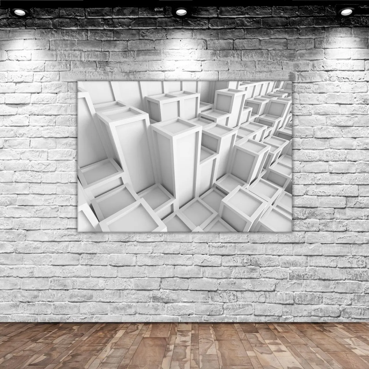 

Холщовый стол BK Home с трехмерным кубическим дизайном, 50x70 см-1