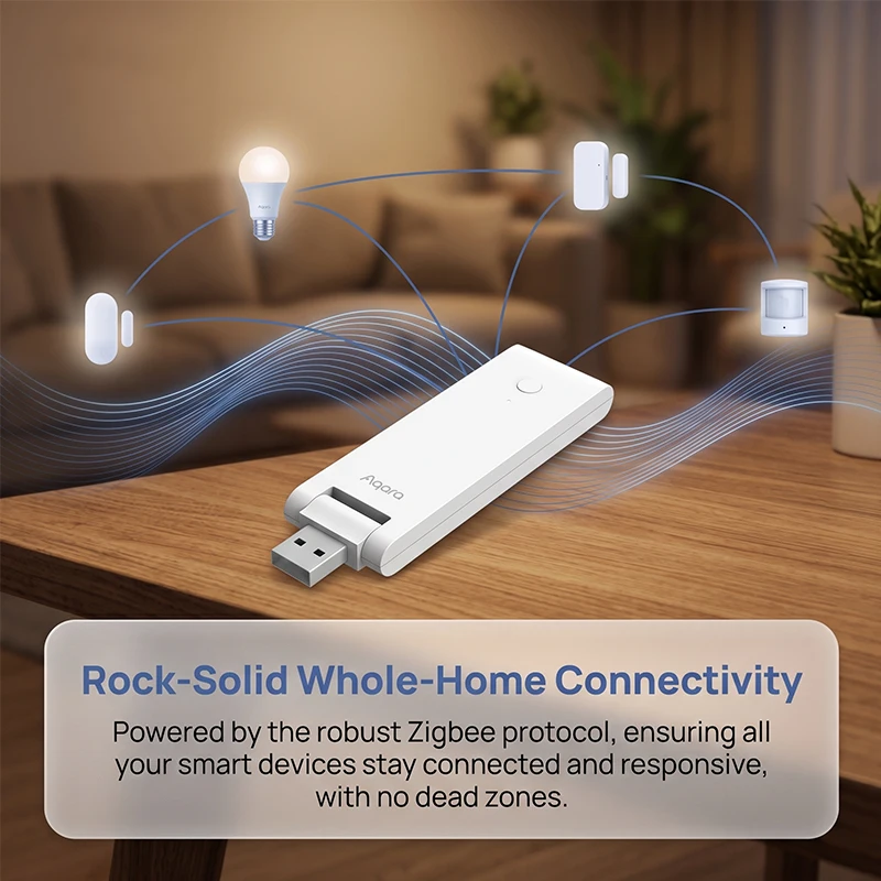 Фото Aqara E1 Mini USB Hub Gateway Zigbee 3.0 WiFi Wireless Gateway LM-ZHWG16 работает с приложением Control For Mijia Mi Home Apple Homekit APP №2