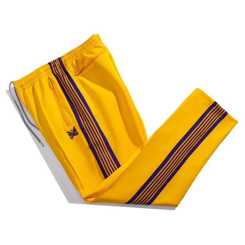 

Men Women Needles AWGE Pants Simple Loose High Quality Outdoor Breathable Trousers