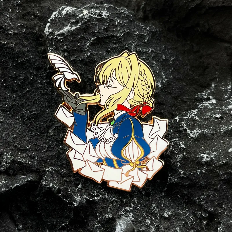 

Аниме фиолетовая эверсад косплей мультфильм модный металлический значок КНОПКА брошь булавки подвеска игрушки реквизит украшение для рюкзака подарок