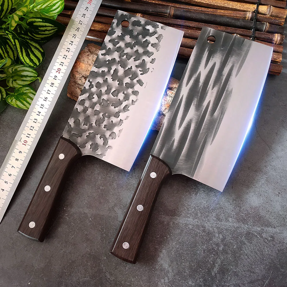 

Kitchen Chef Knife Set Meat Fish Slicing Vegetables Cutter High-carbon Clad Steel Big Bone Knives Chopping Knife Cleaver Tools