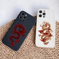 dragon god pattern phone case black white for apple iphone 12promax 13 11 pro max mini xs x xr 7 8 6 6s plus se 2020 funda cover