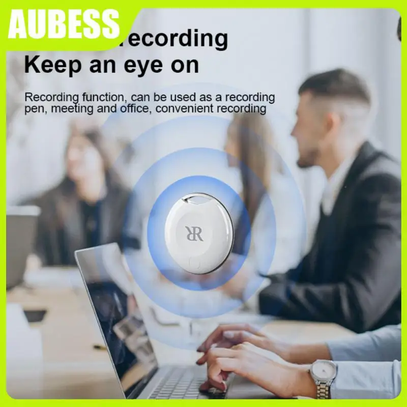 

White Remote Recording Smart Locator Compact Location Tracker Easy To Carry Gps Anti-loss Device 90mah Button Battery V5.2