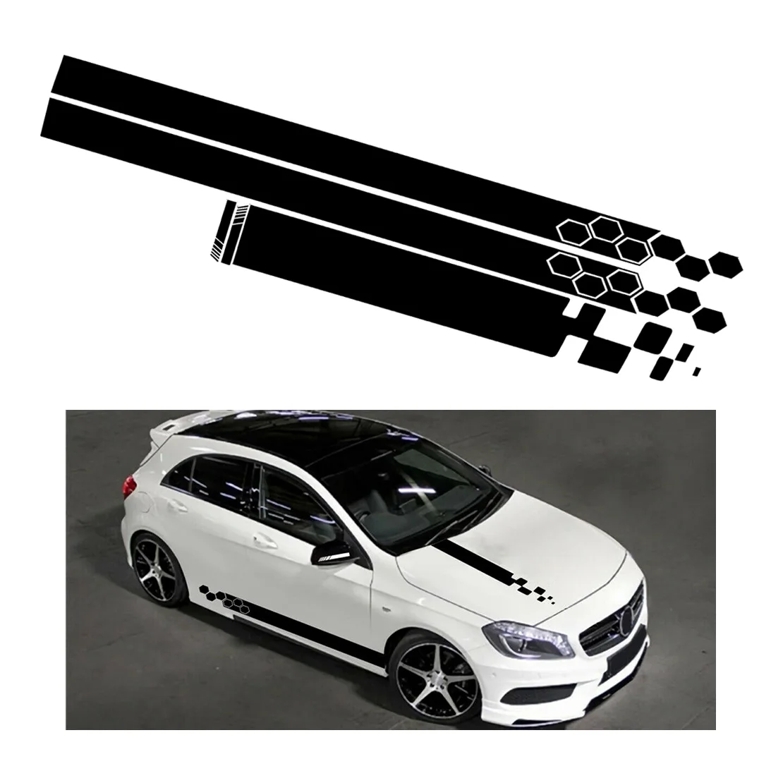 

Виниловые наклейки на капот автомобиля, 6 шт./компл.