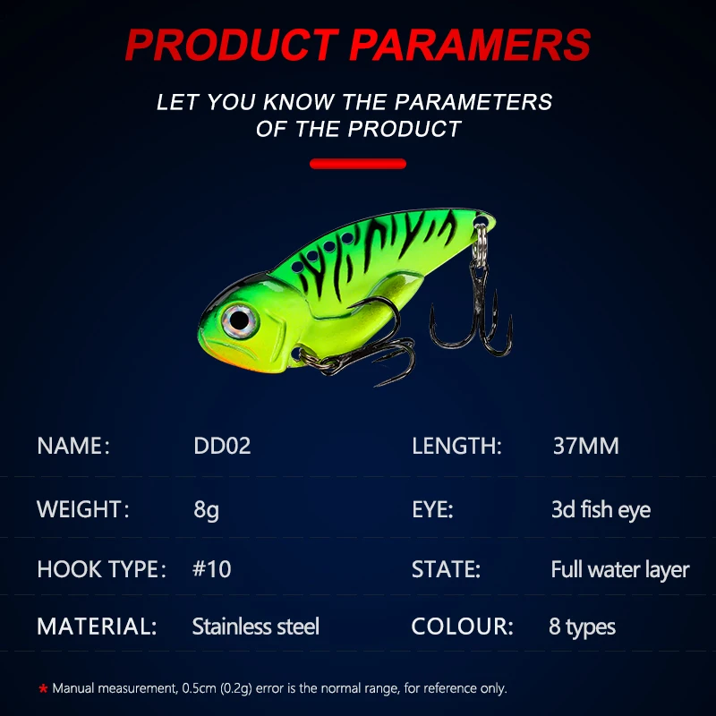 VIB приманка 8 г/12 г металлическая блесна жесткая ложка Спиннер живопись 3D глаз