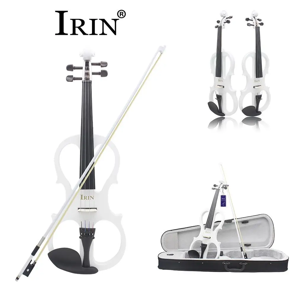 

IRIN 4/4 Electric Acoustic Violin Fiddle With Violin Case Cover Bow for Musical Stringed Instrument Lovers Beginners Dropship