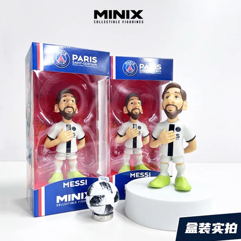 

12cm Minix Messi Collectible Figurines International Giant Club Football Star Series Messi Collection Model Action Figures