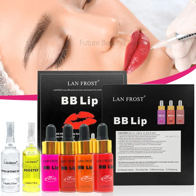

Korean 5ml BB Serm Lip Serum Starter Set Professional Makeup Lip Care Serums Pigment Moisturizing For Mesotherapy Treatmen