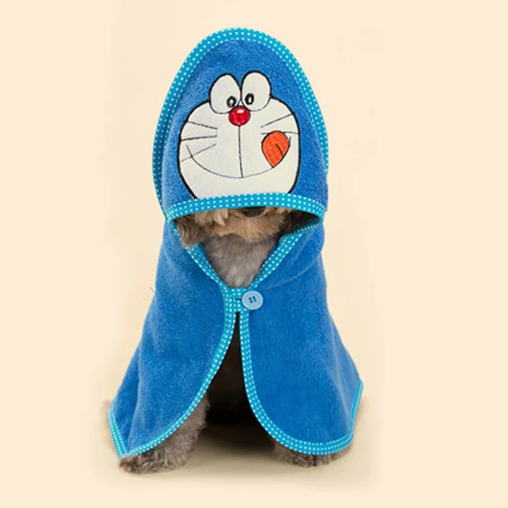 

Pet Dog Towel Cotton Soft Drying Cute Amimal Pet Bath Towel Dogs Cats Puppy Hoodies Super Absorbent Bathrobes Cleaning Supply