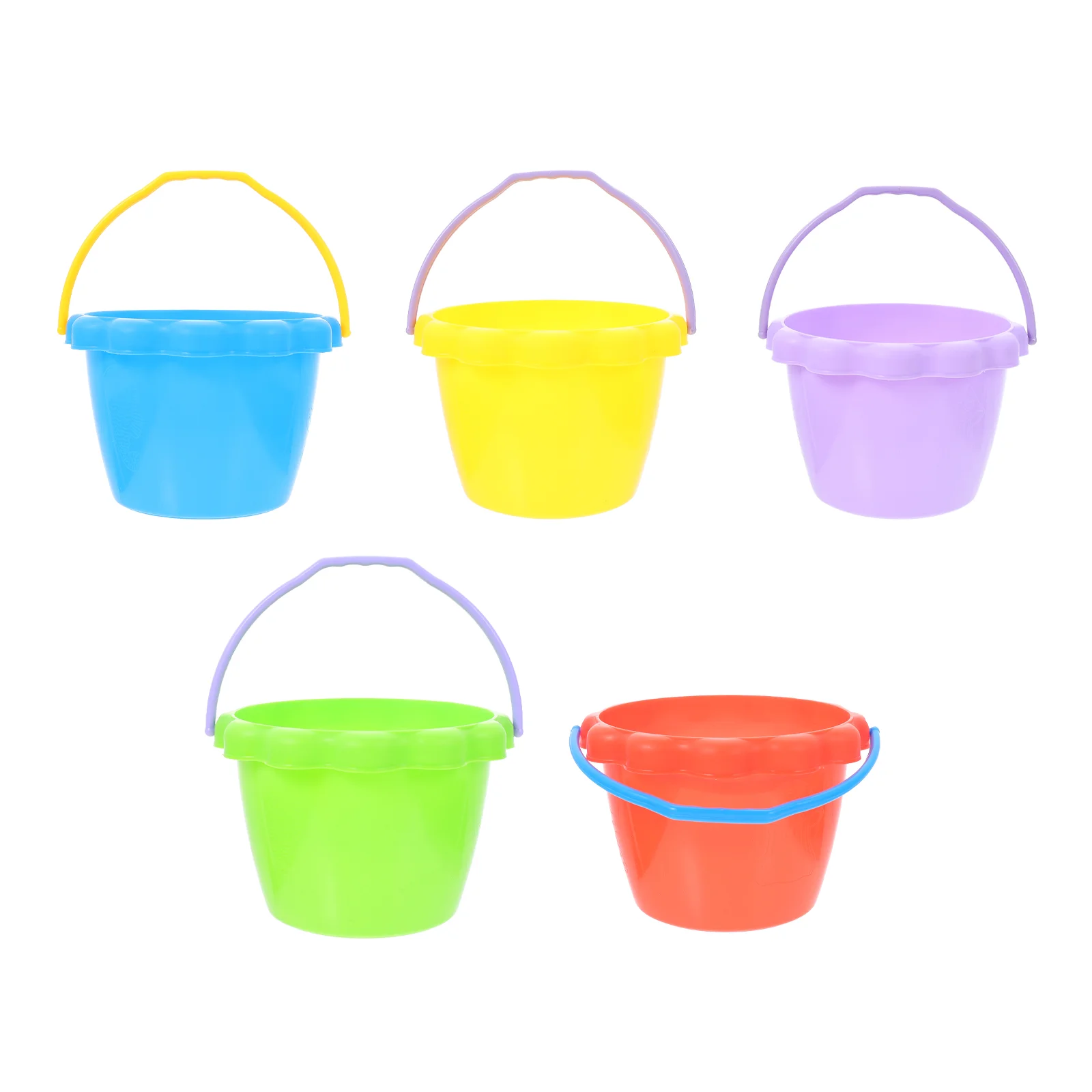 

Toy Beach Bucket Children Outdoor Toys Plastic Sand Holders Playing Tools Buckets