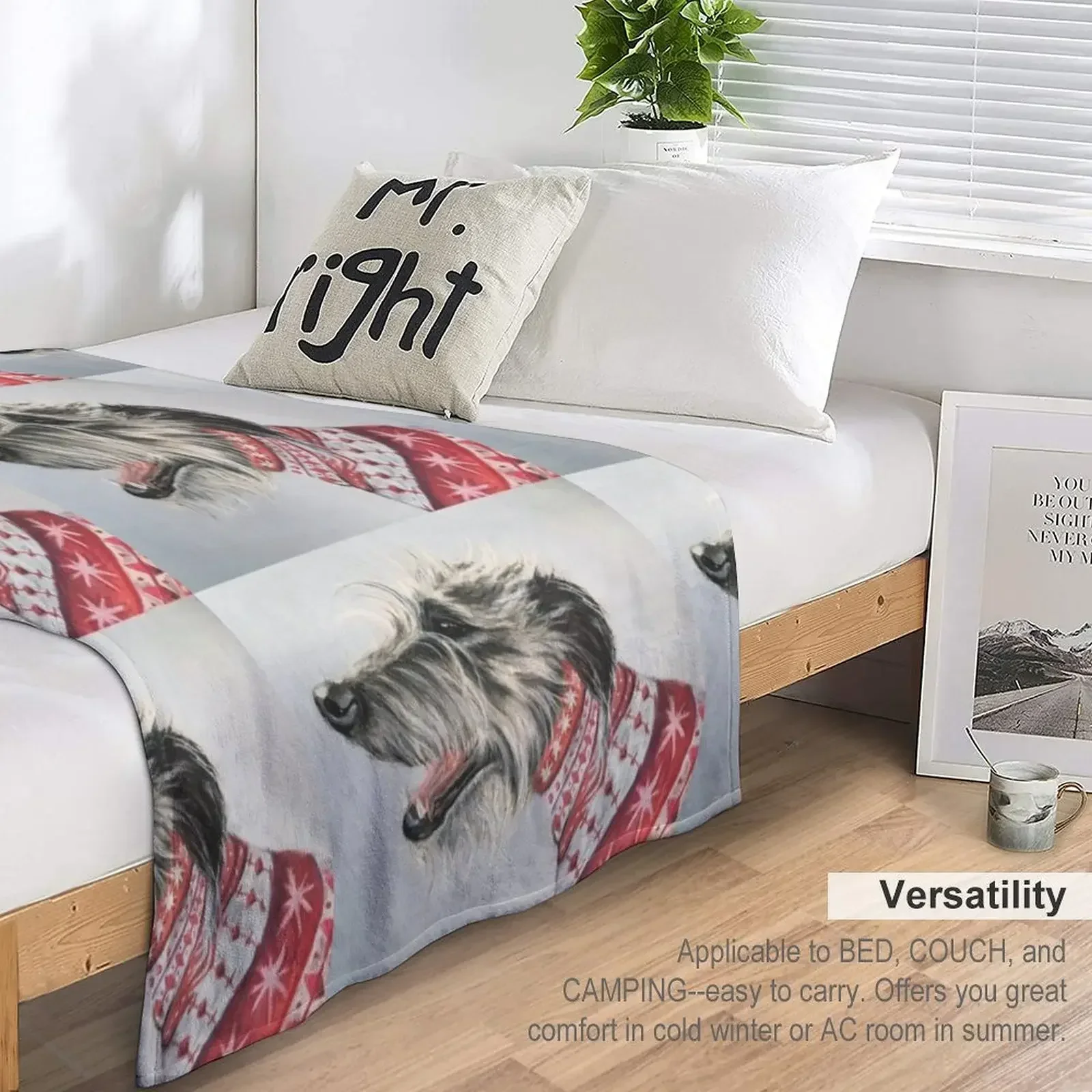 Скрапфи лучушник в рождественском джемпере одеяло для дивана кровати одеяла