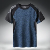 quick dry sport t shirt men 2022 short sleeves summer casual cotton plus size top tees gym training shirt clothes sportswear