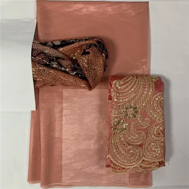 

Beautiful Silk satins Lace Fabric 3.6 yards +2 yard George skirt +2 yard Mesh Headband With Beads For Dress Good Quality LXE1004