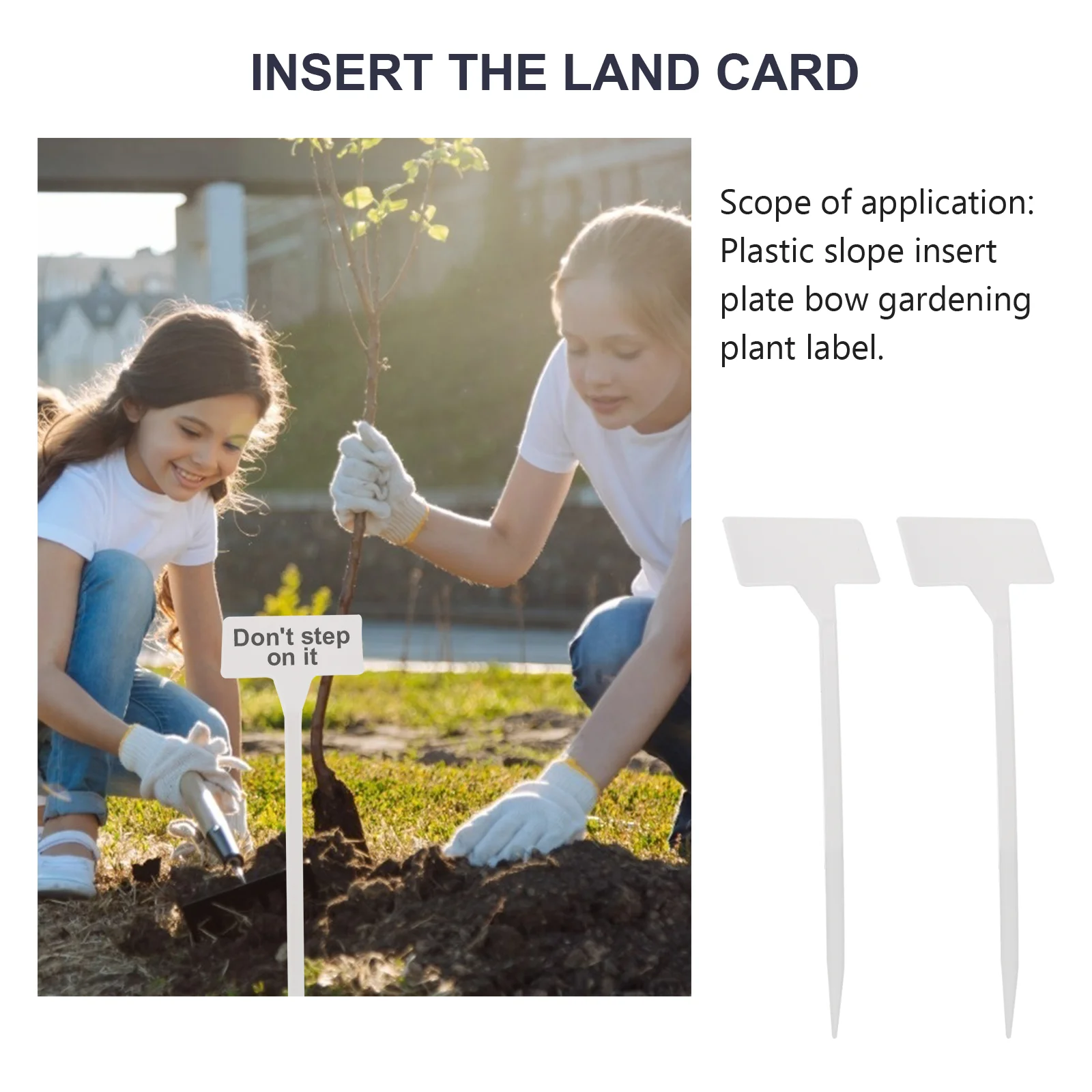 20 шт. этикетка для растений детская бирка белый декор заметки маркер цветов