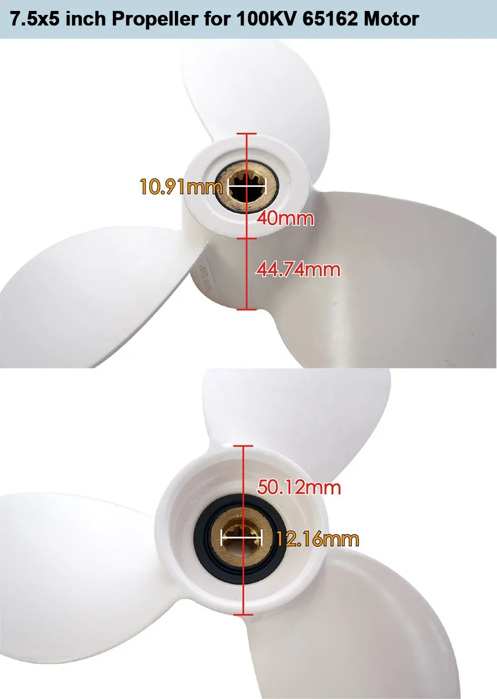 3 шт. 65162 кв бесщеточный полностью водонепроницаемый двигатель с пропеллером для