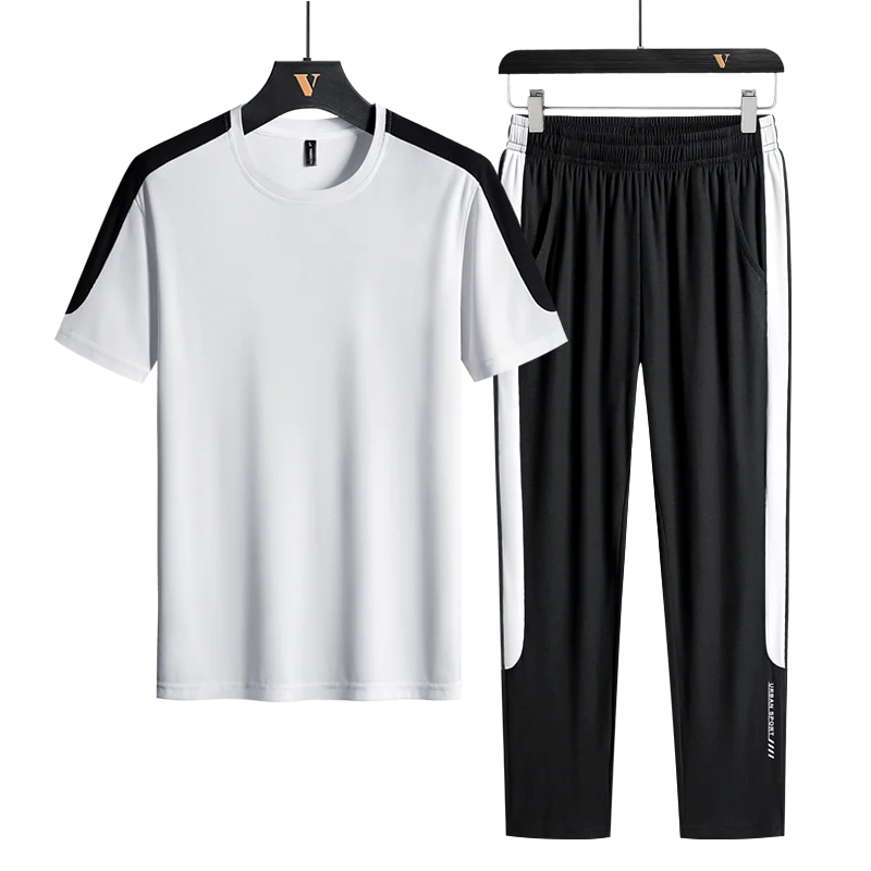 Комплект спортивной одежды мужской повседневный брендовая одежда футболка и