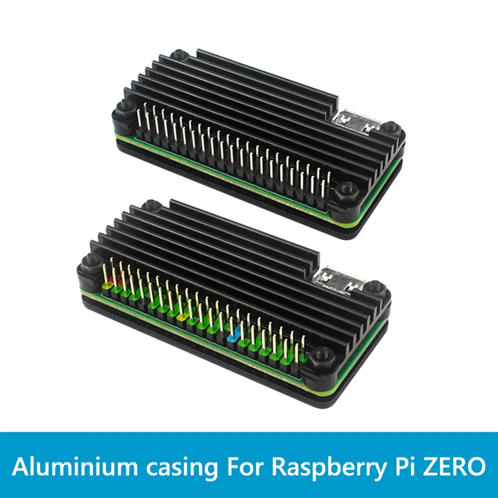 Universal DIY Aluminum Alloy Shell Kit For Raspberry Pi Zero / Pi Zero 2W Aluminum Case With Pin Header Metal Shell Enclosure images - 6