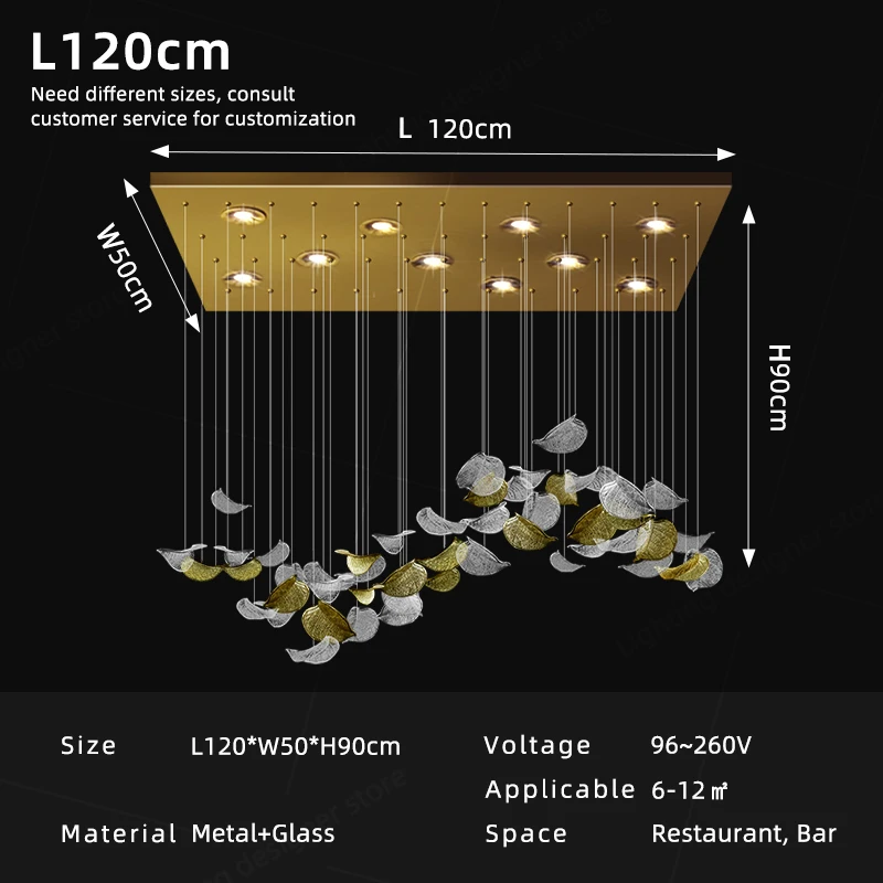 

Подвесная люстра Yingxuan стеклянная 90-260В