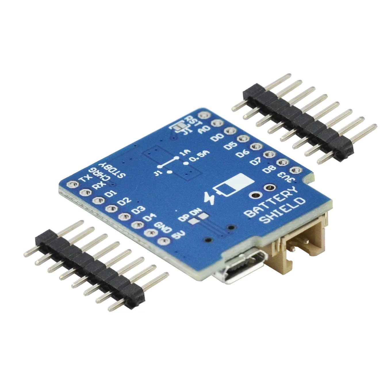 Щит батареи для зарядки и повышения одной литиевой WEMOS D1 mini