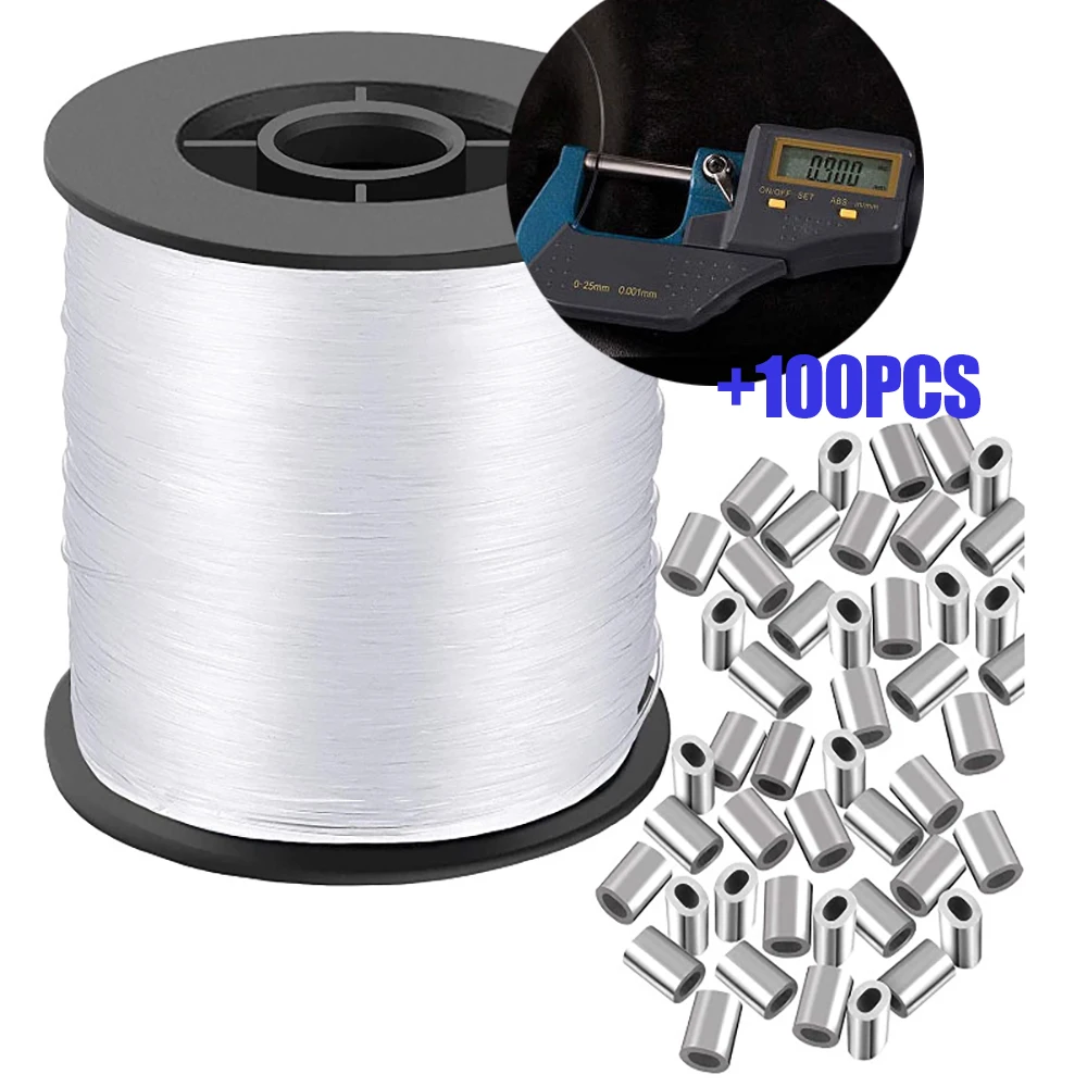 

200M DIY Beaded Transparent Nylon Manual Cord Crystal Rope No Elasticity Line For Bracelet Mak ing Fishing Line Supply Pesca Mar