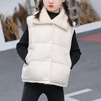 autumn winter sleeveless velvet vest jacket for girls childrens outerwear boy childrens clothing for 2 6 years