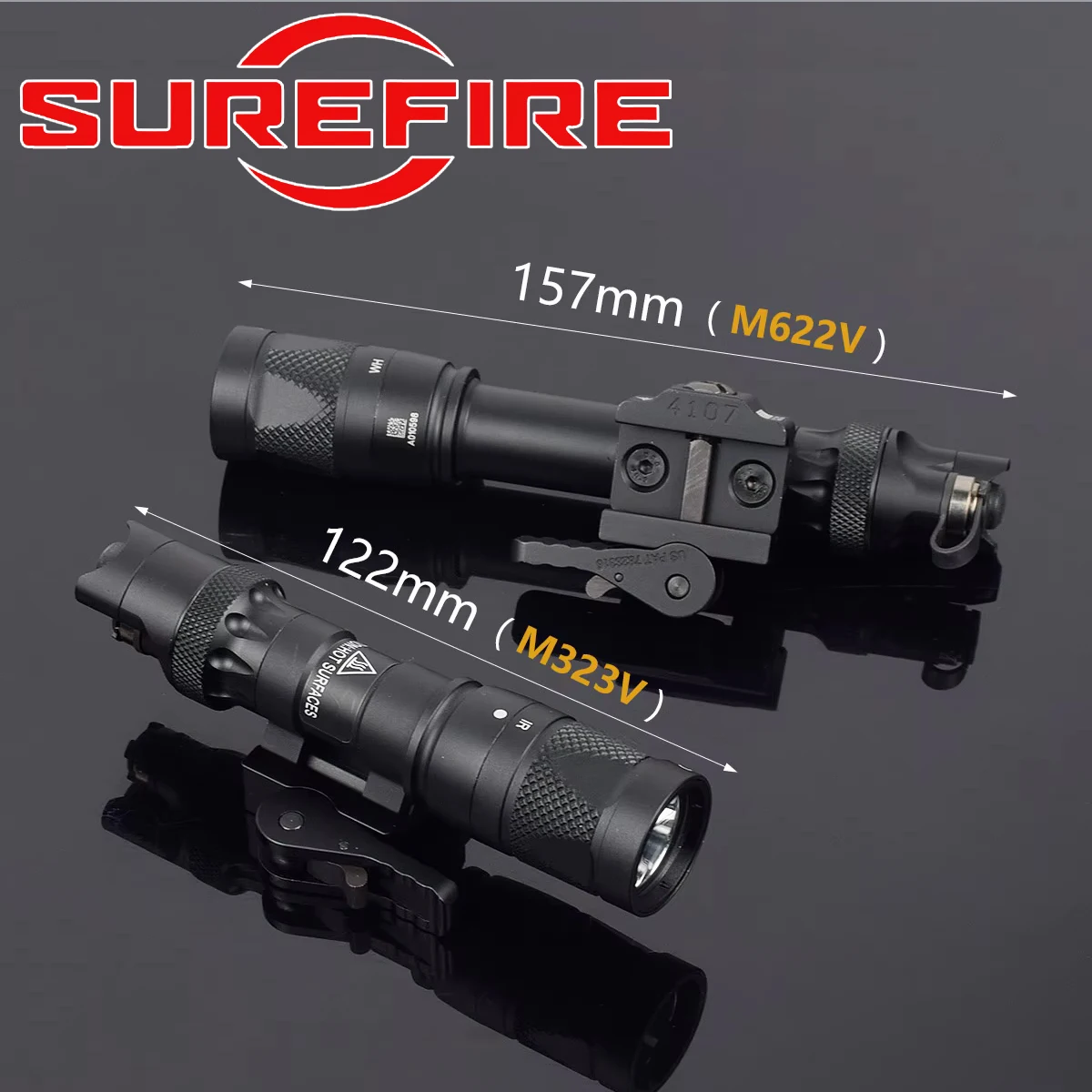 Тактический M323V M622V IR M300 M600 Фонарь для оружия Светодиодный фонарик