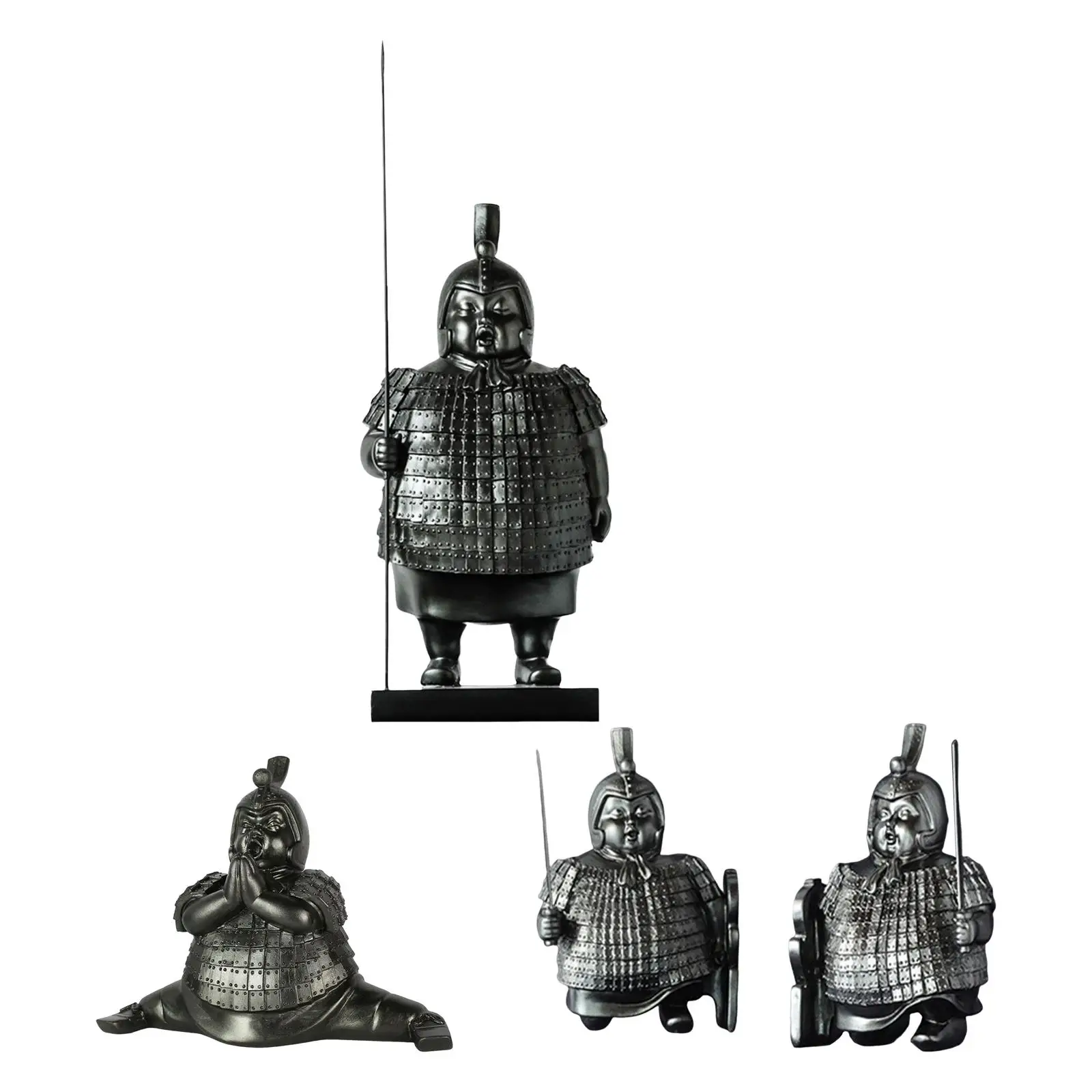 

Ancient Ancient Soldiers Exquisite Sculpture Collectibles Standing Resin Statues Traditionally Handcrafted for