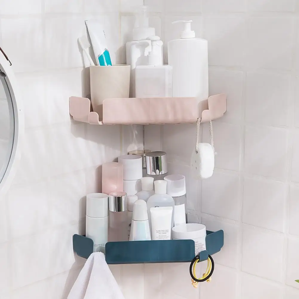 

Useful Rounded Edge Ventilation Multifunctional Corner Shower Shelf for Home Corner Shower Caddy Corner Shower Shelf