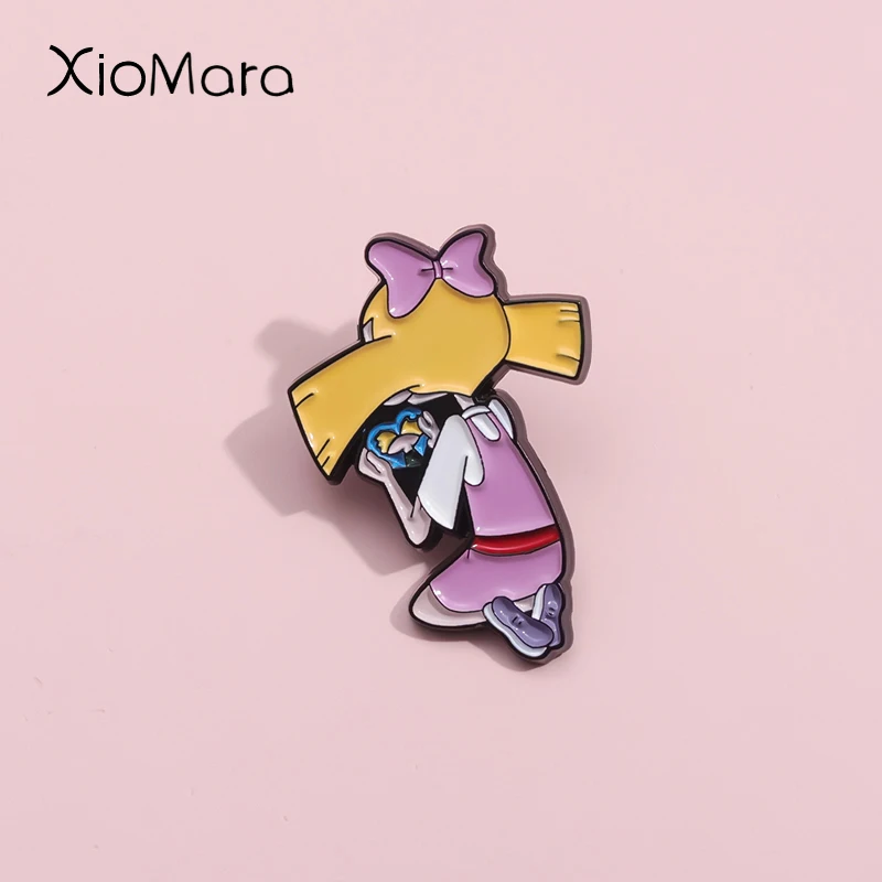 

Anime Girl Character Enamel Pins American Comedy Movies Brooches Lapel Badges Cartoon Adventure Jewelry Gift For Fans Friends