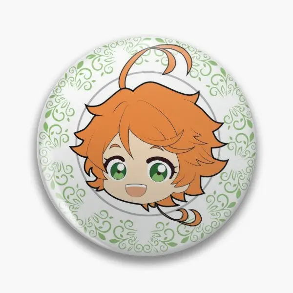 The Promised Neverland Emma Chibi Customizable Soft Button Pin Decor Fashion Gift Badge Collar Hat Creative Clothes Metal |
