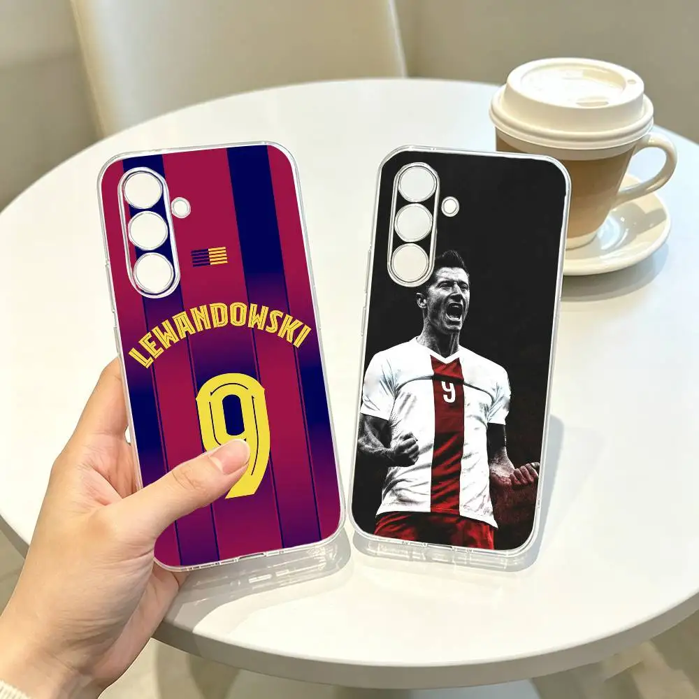Фото Чехол для телефона Football R-Robert Lewandowski, прозрачный силиконовый мягкий чехол для Samsung A10,12,20,21S,30,31,40,50,51,52,70,71 №1