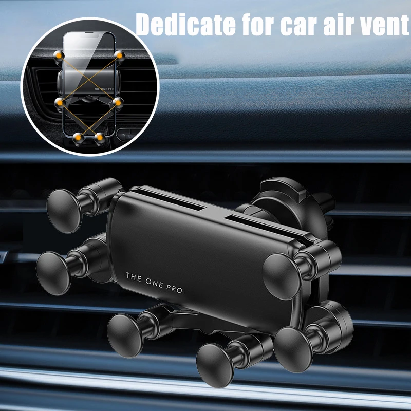 

Car Phone Holder Smartphone GPS Bracket for IPhone Samsung Stable Universal Phone Gravity Car Phone Holder Stand In Car Air Vent