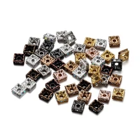 50pcs 6810mm square ab crystal rhinestone bead for jewelry making diy loose spacer beads charm bracelet necklace findings