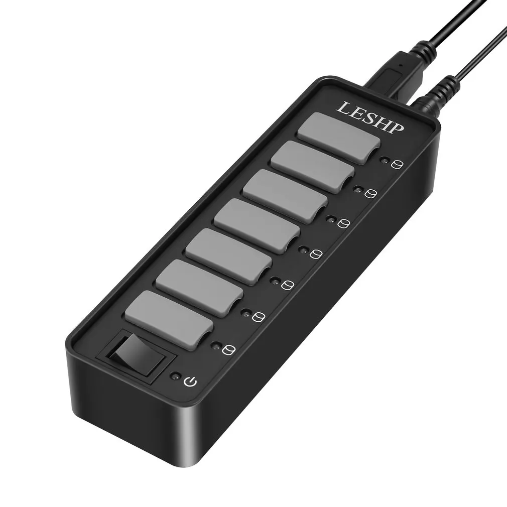 Высокоскоростной концентратор USB 3 0 10 портов 5 Гбит/с разветвитель данных со