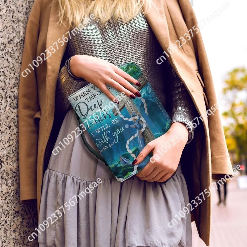 Когда вы перейти на глубокие воды Исайя с персонализированным принтом церковный