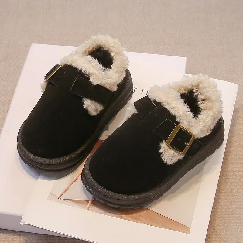 Детская модная обувь нескользящая детская повседневная замша на зиму 2024 новинка