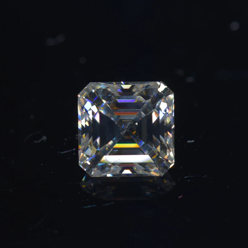 

Asscher Cut 3x3-10x10 мм Свободный Муассанит D Цвет VVS1 камень для драгоценных камней 0,2-5ct пройти Алмазный тестер