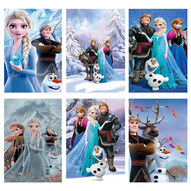 Набор для алмазной вышивки Принцесса Эльза Анна сестры |