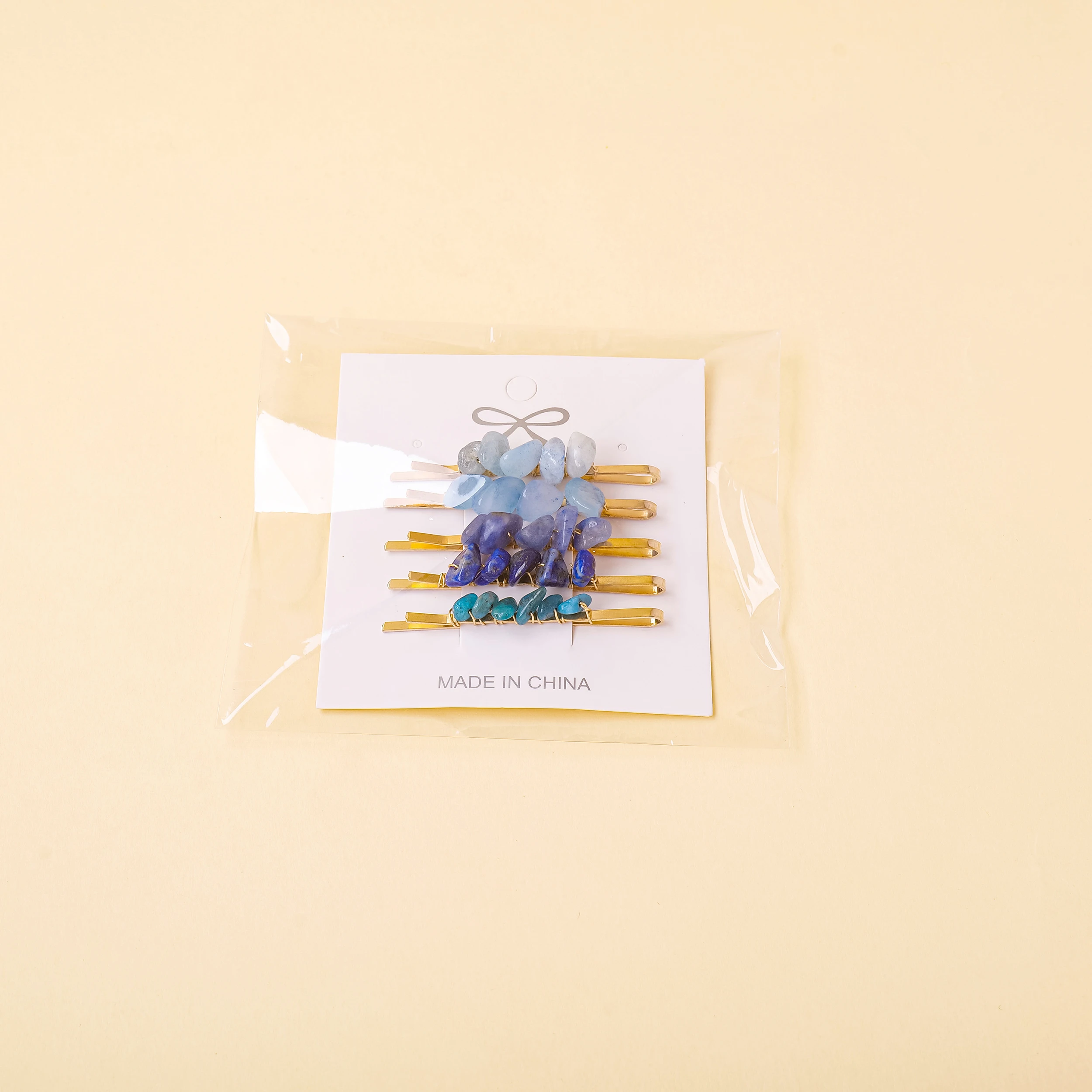 Заколка для волос с натуральным кристаллом Macadam 5 шт./комплект