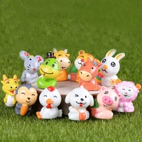 decor micro landscape ornament miniature animal doll the chinese zodiac figurines garden animal outdoor resin crafts