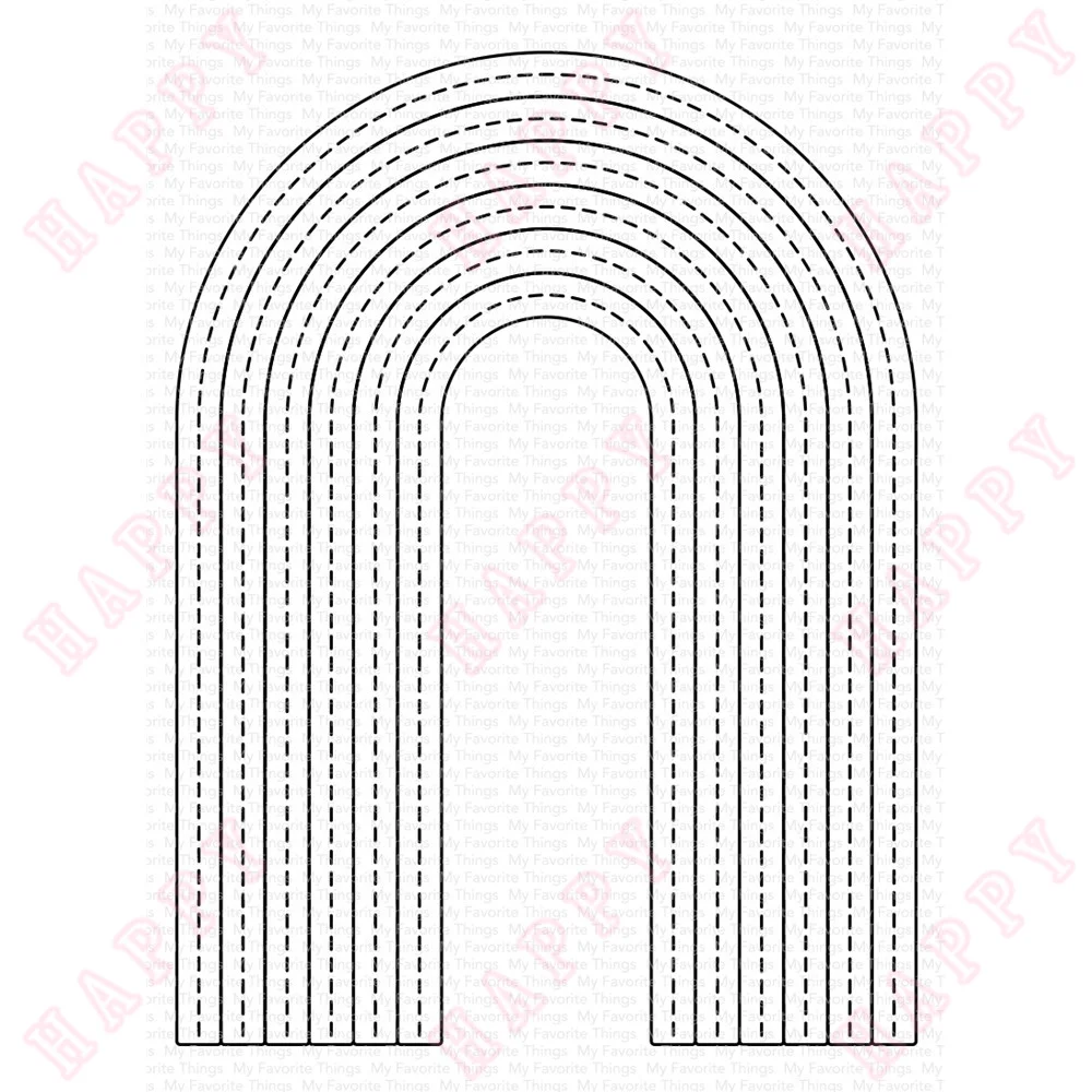 

Stitched Tall Rainbow dies Scrapbook Diy Craft Paper Album Decoration Embossing Engraving Making Cards Handmade 2022 New Arrival