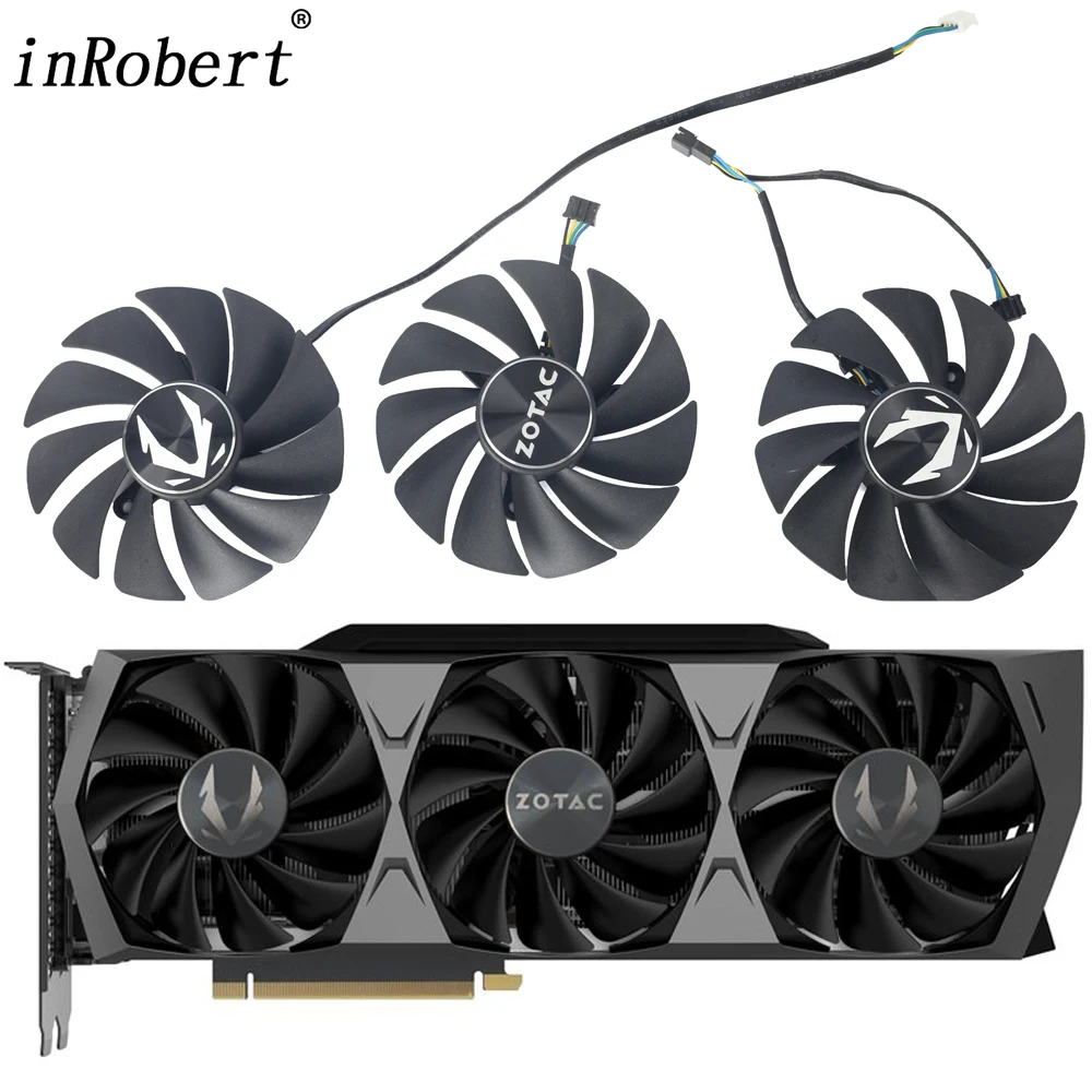 

87MM GA92S2U RTX 3070Ti 3080Ti Cooler Fan Replacement For ZOTAC RTX 3080 3090 Trinity OC RTX3070 3080 Ti Graphics Card Cooling